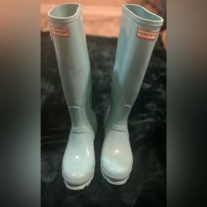Size 5 Teal Hunter Rain Boots